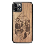 Wooden Case for iPhone 11 Pro Mountain Road