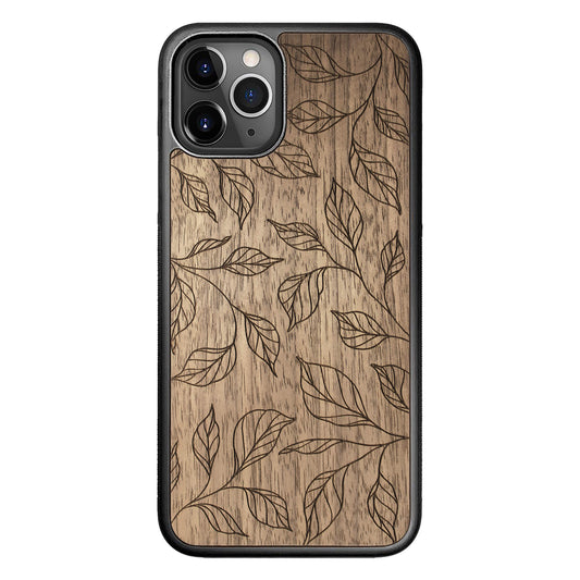 Wooden Case for iPhone 11 Pro Botanical Leaves