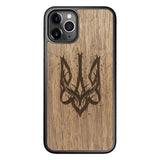 Wooden Case for iPhone 11 Pro Ukrainian Trident Trizub