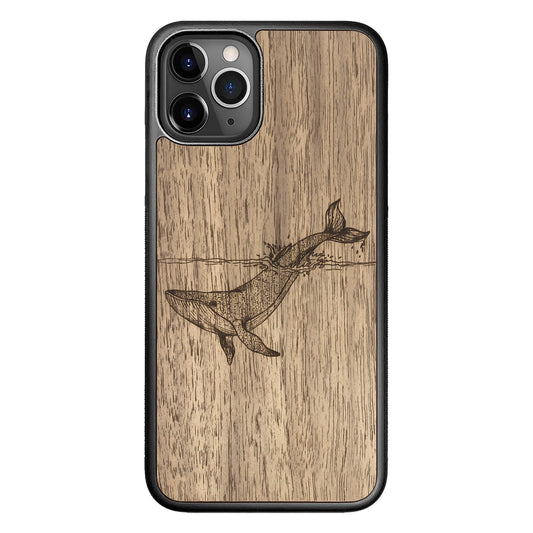 Wooden Case for iPhone 11 Pro Whale