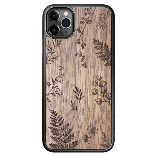 Wooden Case for iPhone 11 Pro Max Botanical