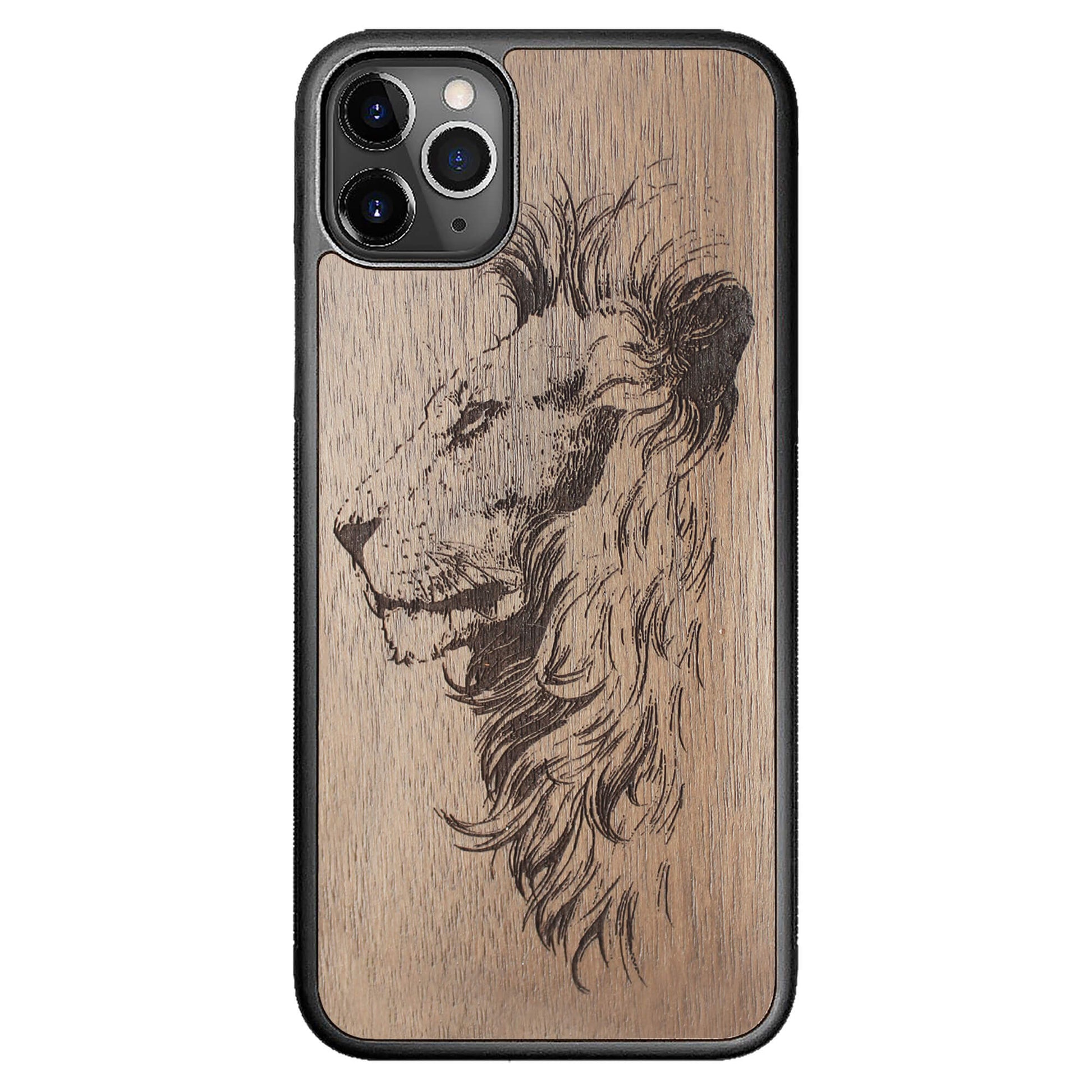 Wooden Case for iPhone 11 Pro Max Lion