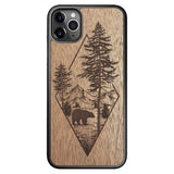 Wooden Case for iPhone 11 Pro Max Woodland Bear