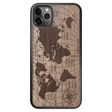 Wooden Case for iPhone 11 Pro Max World Map