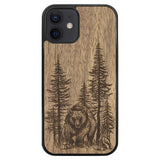 Wooden Case for iPhone 12 Bear Forest