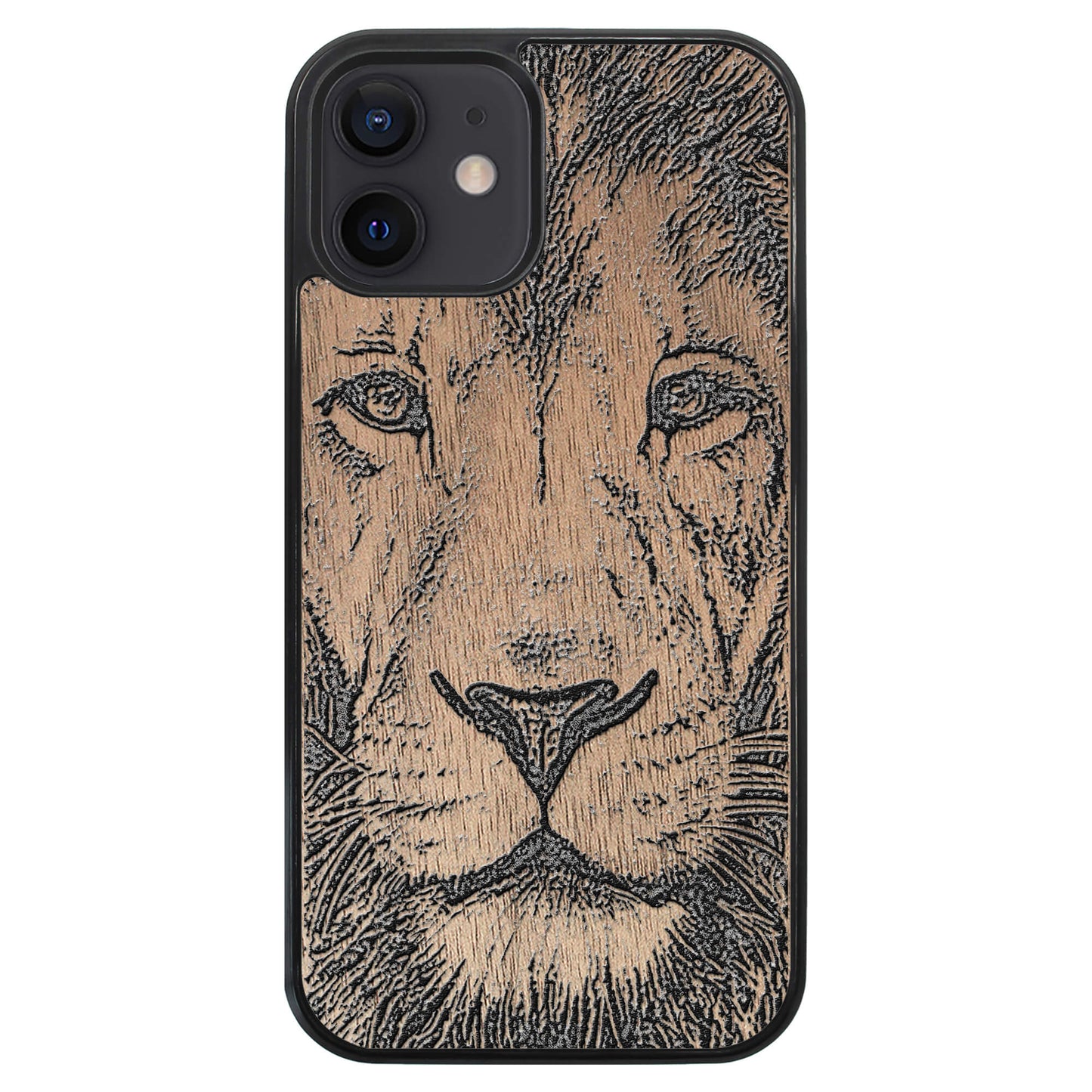 Wooden Case for iPhone 12 Lion