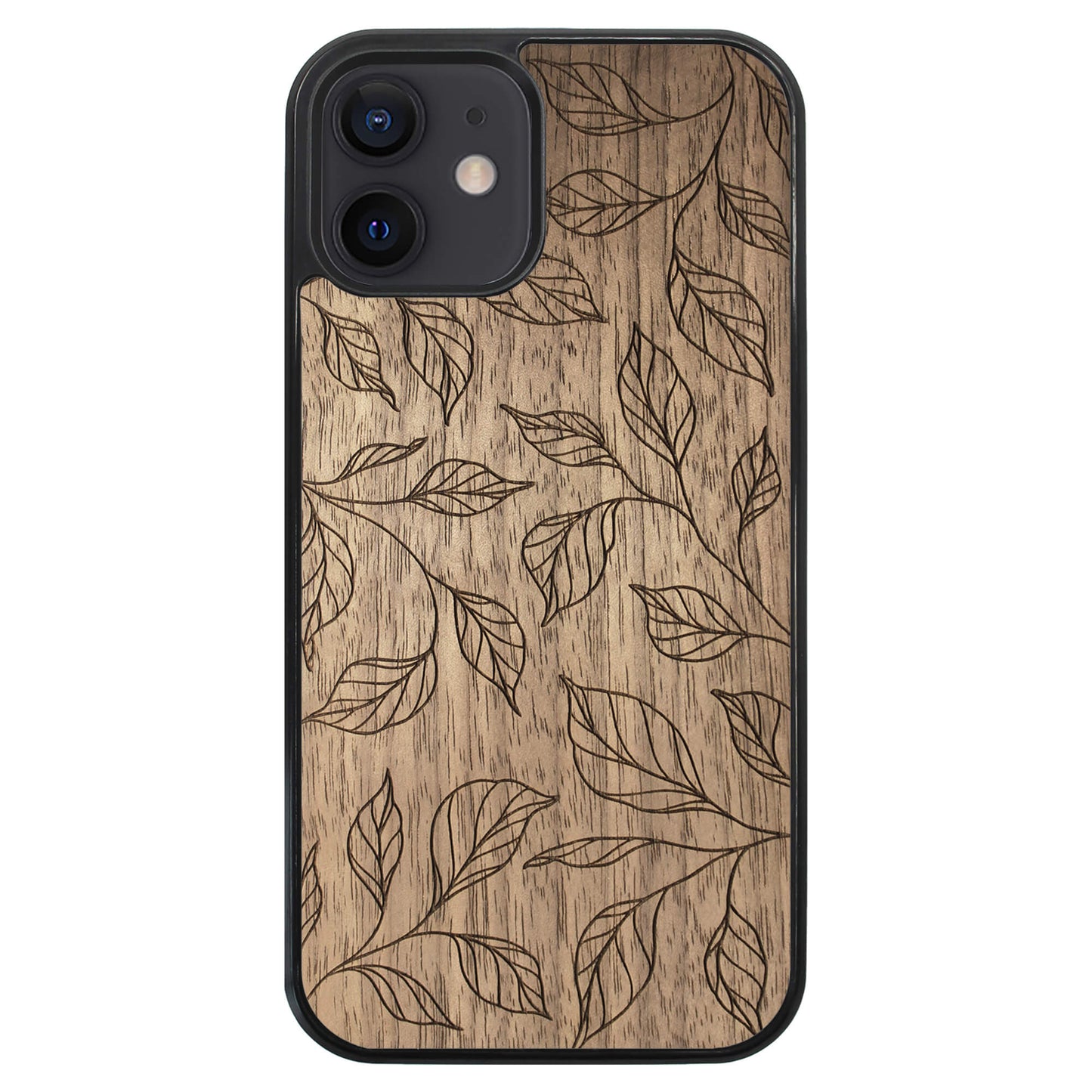 Wooden Case for iPhone 12 Botanical Leaves