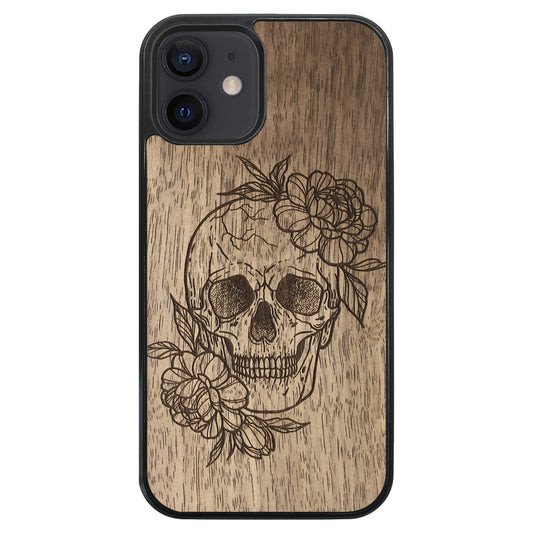 Wooden Case for iPhone 12 Skull