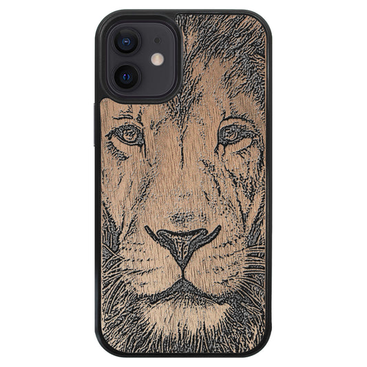 Wooden Case for iPhone 12 Mini Lion