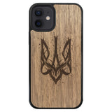Wooden Case for iPhone 12 Mini Ukrainian Trident Trizub