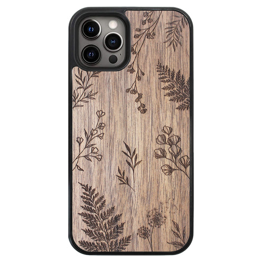 Wooden Case for iPhone 12 Pro Botanical