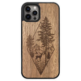 Wooden Case for iPhone 12 Pro Deer Woodland
