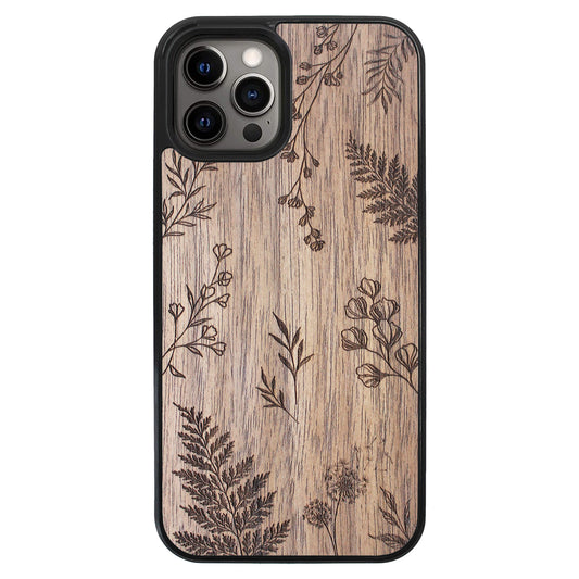 Wooden Case for iPhone 12 Pro Max Botanical