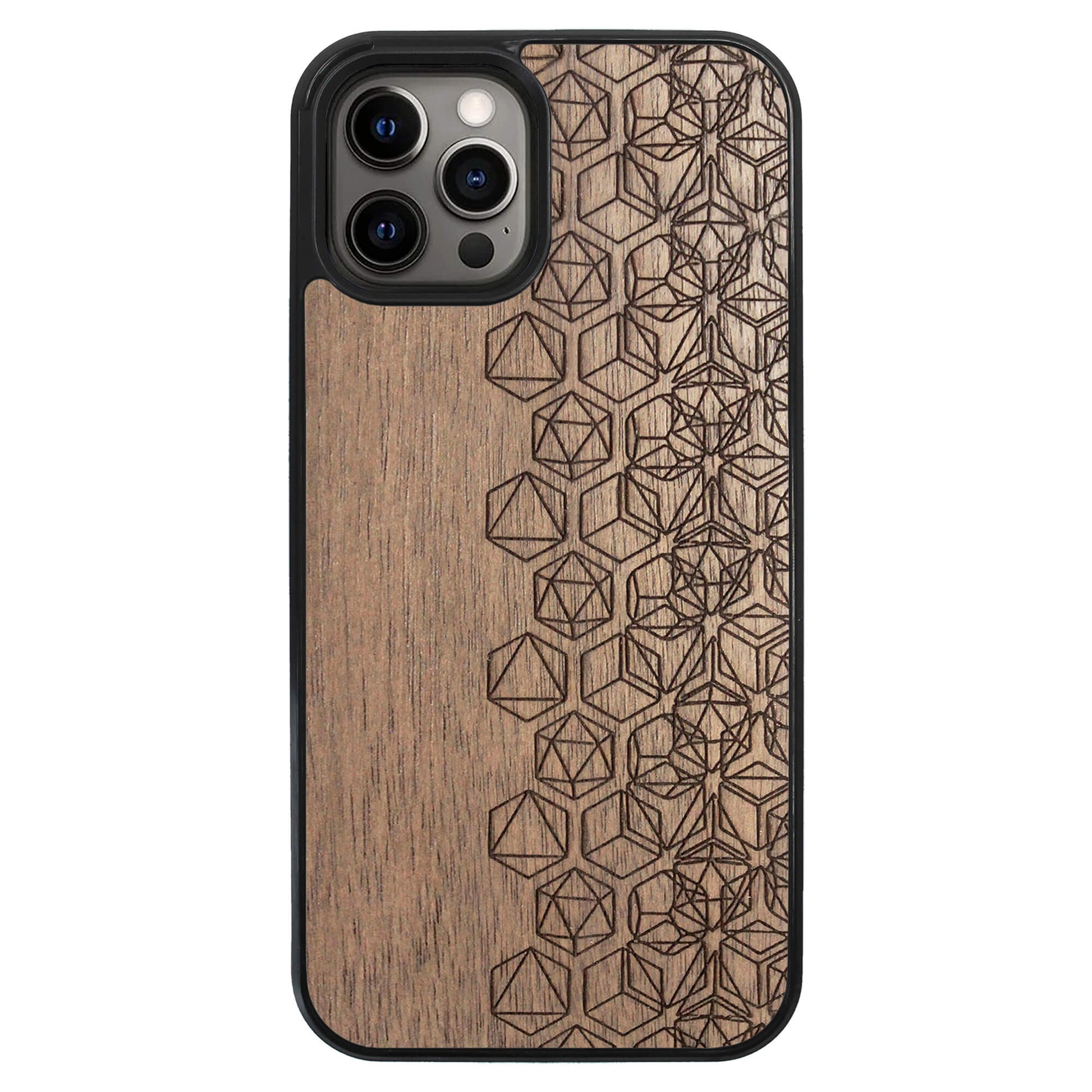 Wooden Case for iPhone 12 Pro Max Geometric
