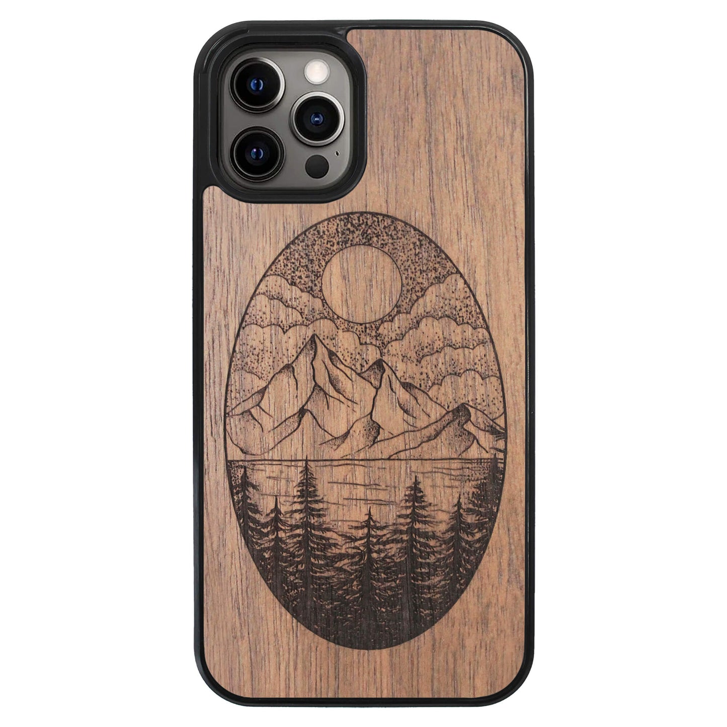 Wooden Case for iPhone 12 Pro Max Landscape
