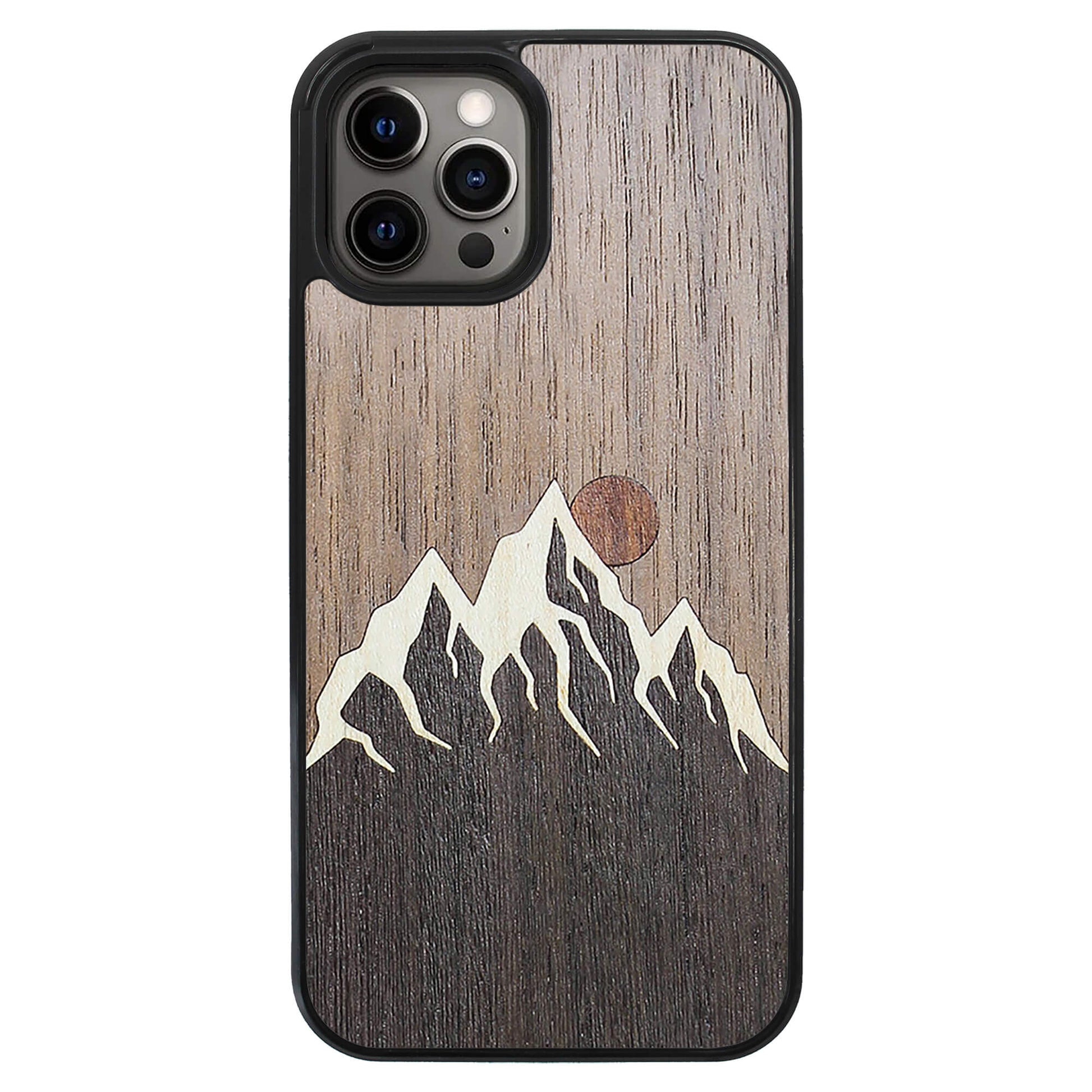 Wooden Case for iPhone 12 Pro Max Mountain