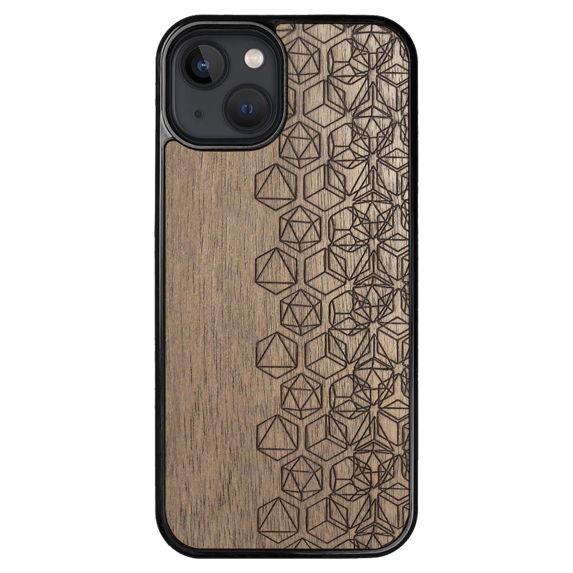 Wooden Case for iPhone 13 Geometric