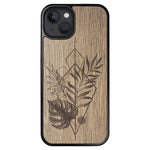 Wooden Case for iPhone 13 Monstera