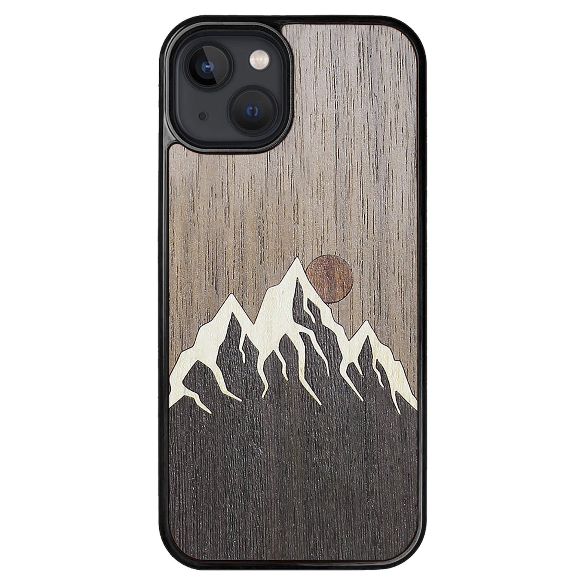 Wooden Case for iPhone 13 Mountain