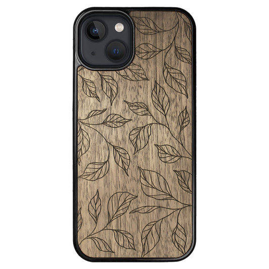 Wooden Case for iPhone 13 Botanical Leaves