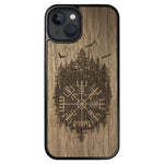 Wooden Case for iPhone 13 Viking Compass Vegvisir