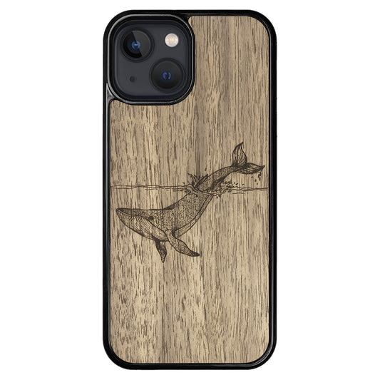 Wooden Case for iPhone 13 Mini Whale