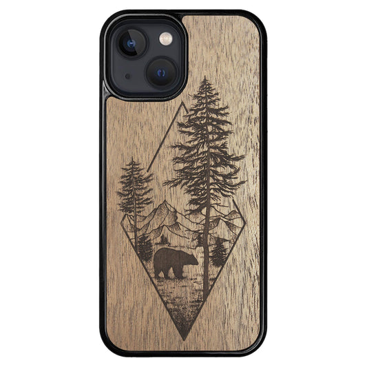 Wooden Case for iPhone 13 Mini Woodland