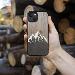 Wood iPhone 11 Case Mountain