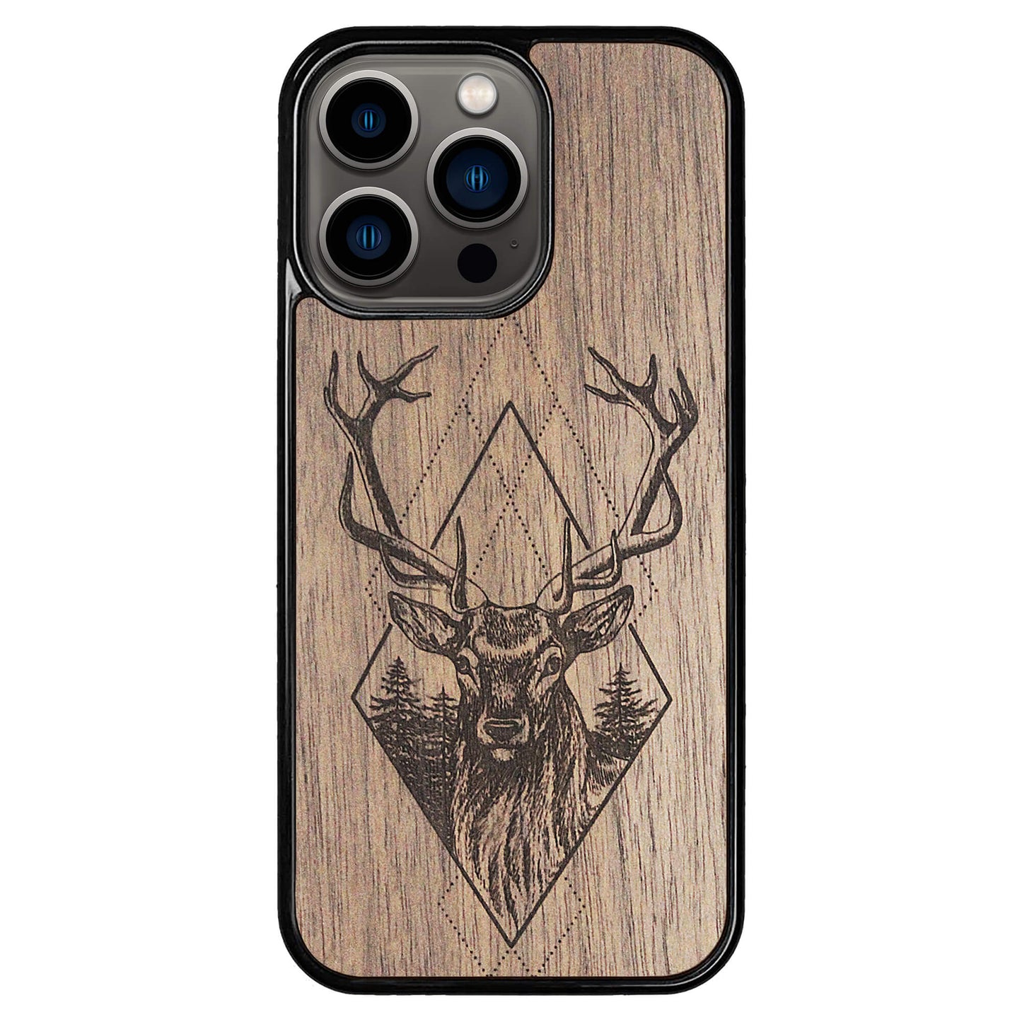 Wooden Case for iPhone 13 Pro Deer