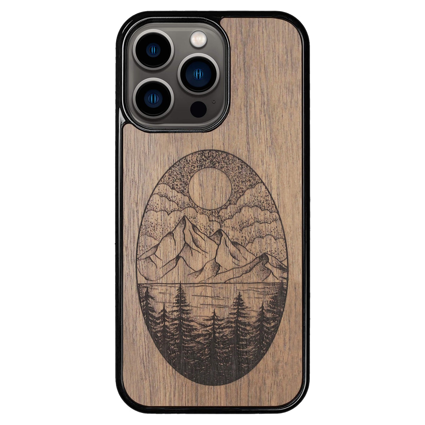 Wooden Case for iPhone 13 Pro Landscape