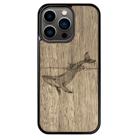 Wooden Case for iPhone 13 Pro Whale