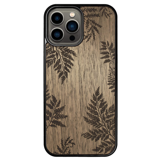 Wooden Case for iPhone 13 Pro Max Botanical Fern
