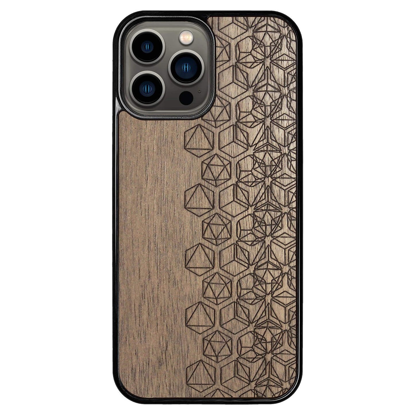Wooden Case for iPhone 13 Pro Max Geometric