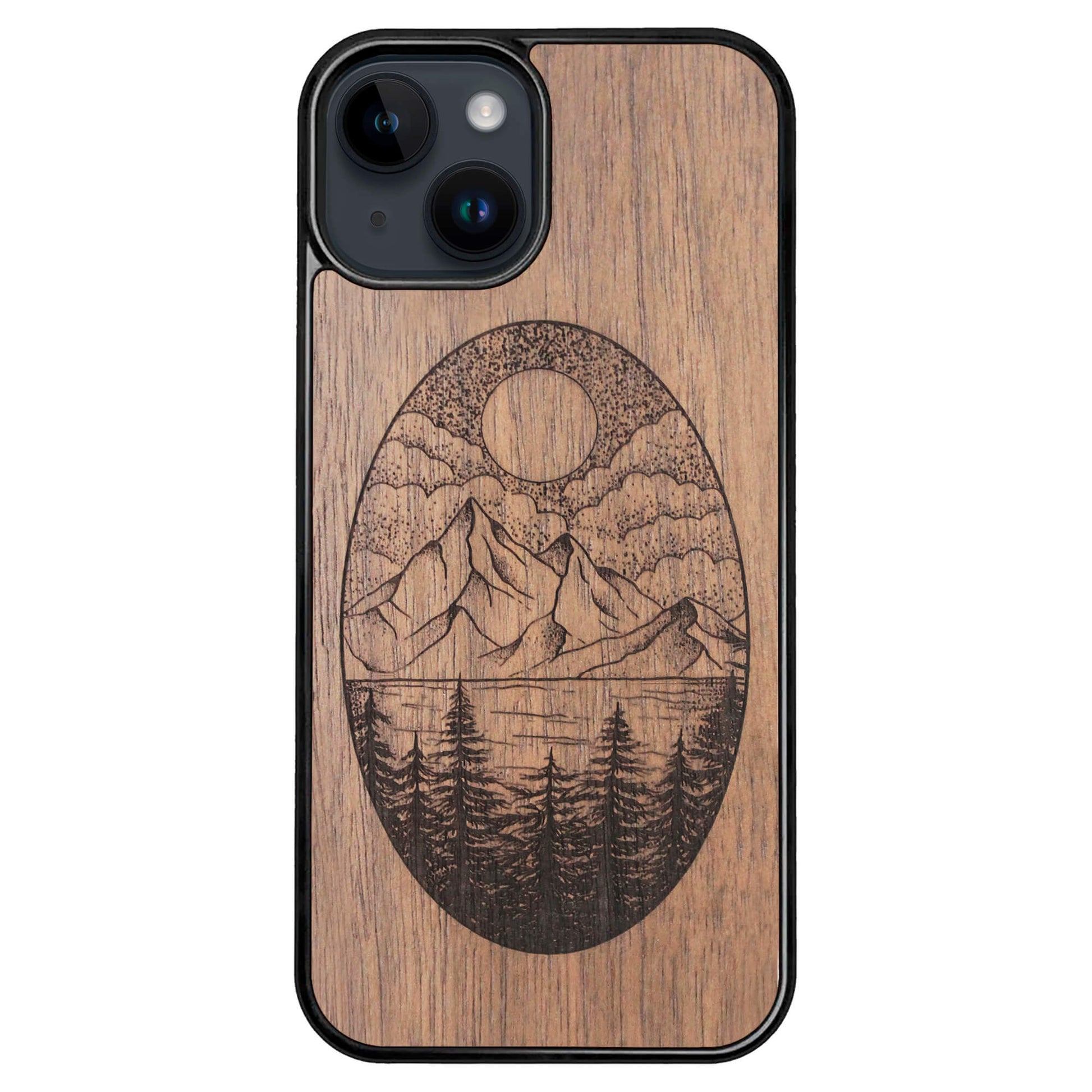 Wooden Case for iPhone 14 Landscape