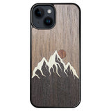 Wooden Case for iPhone 14 Mountain