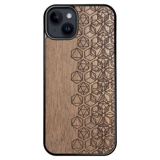Wooden Case for iPhone 14 Plus Geometric