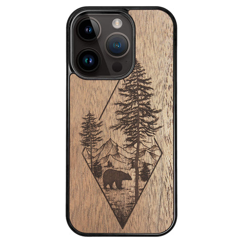 Wooden Case for iPhone 14 Pro Woodland