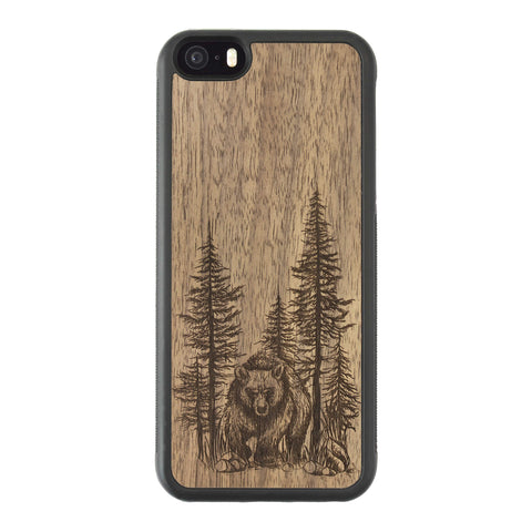 Wooden iPhone 5/5S Case Bear Forest