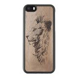 Wooden Case for iPhone 5/5S Lion