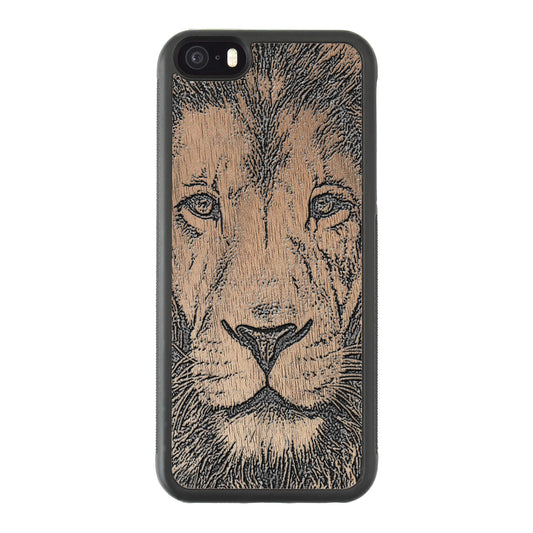 Wooden Case for iPhone 5/5S Lion face