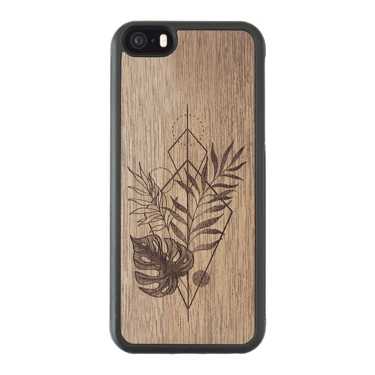 Wooden Case for iPhone 5/5S Monstera