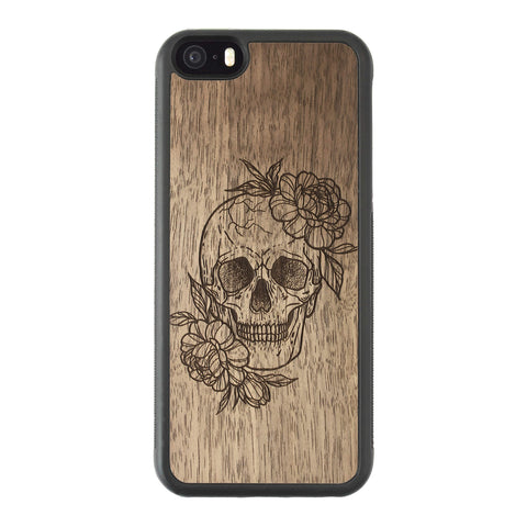 Wooden Case for iPhone 5/5S Skull