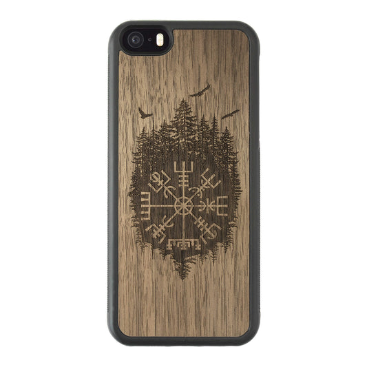 Wooden Case for iPhone 5/5S Viking Compass Vegvisir