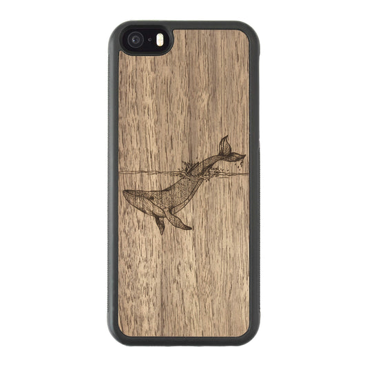 Wooden Case for iPhone 5/5S Whale