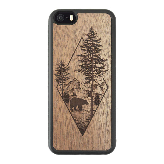 Wooden Case for iPhone 5/5S Woodland Bear