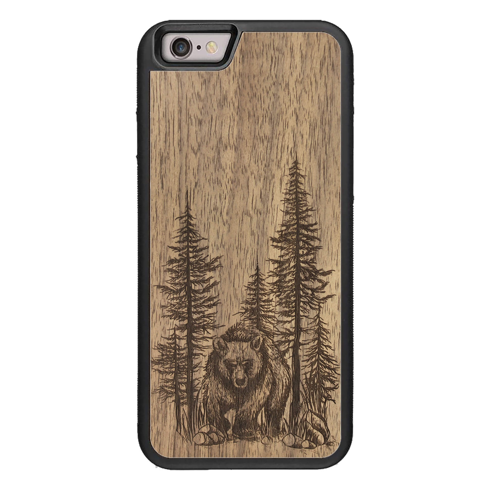 Wooden Case for iPhone 6/6S Bear Forest