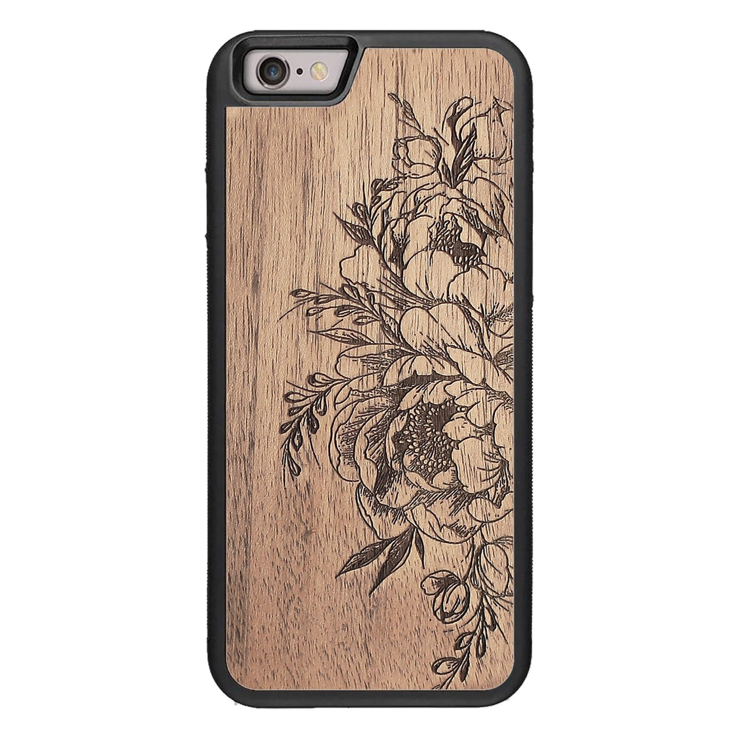 Wooden Case for iPhone 6/6S Flowers