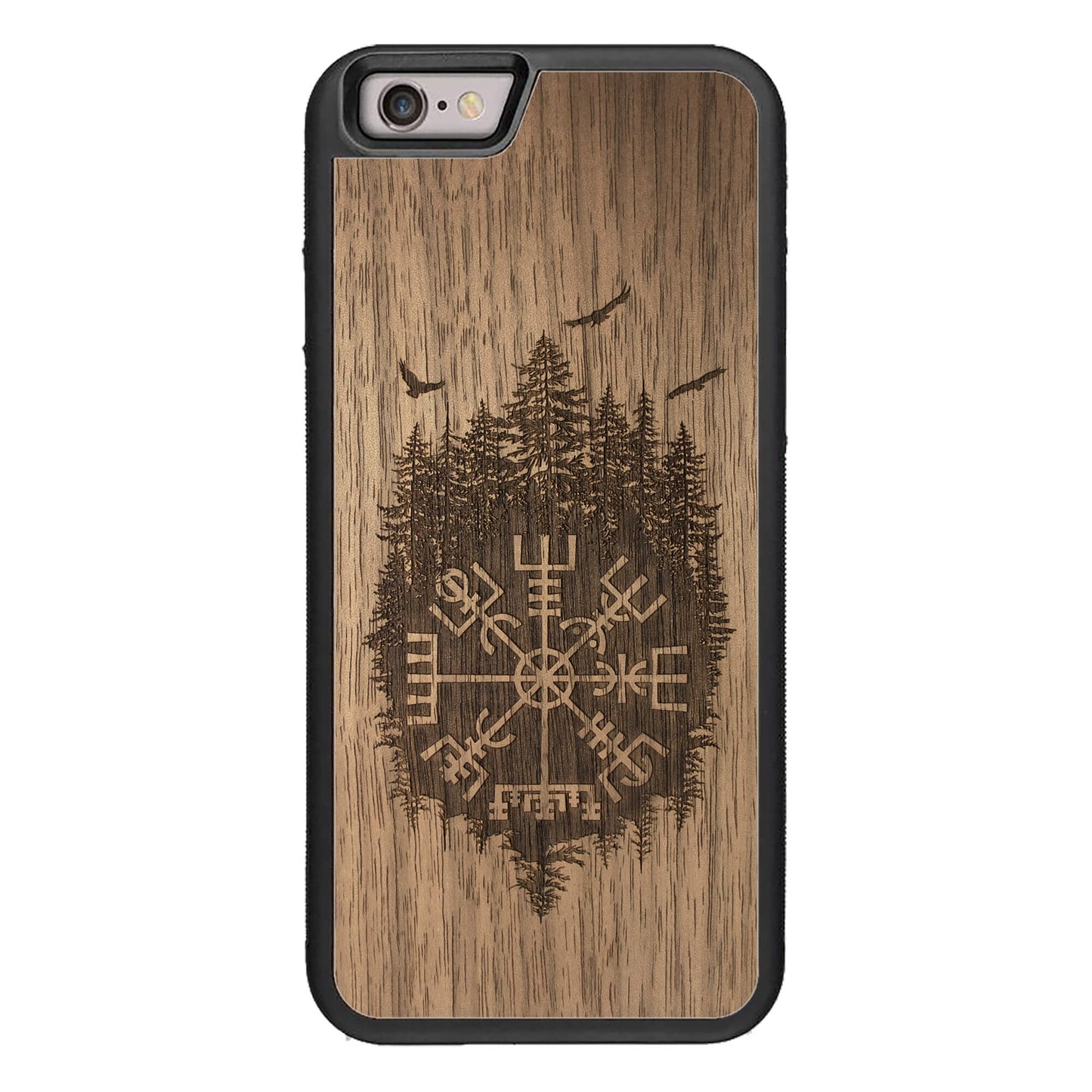 Wooden Case for iPhone 6/6S Viking Compass Vegvisir