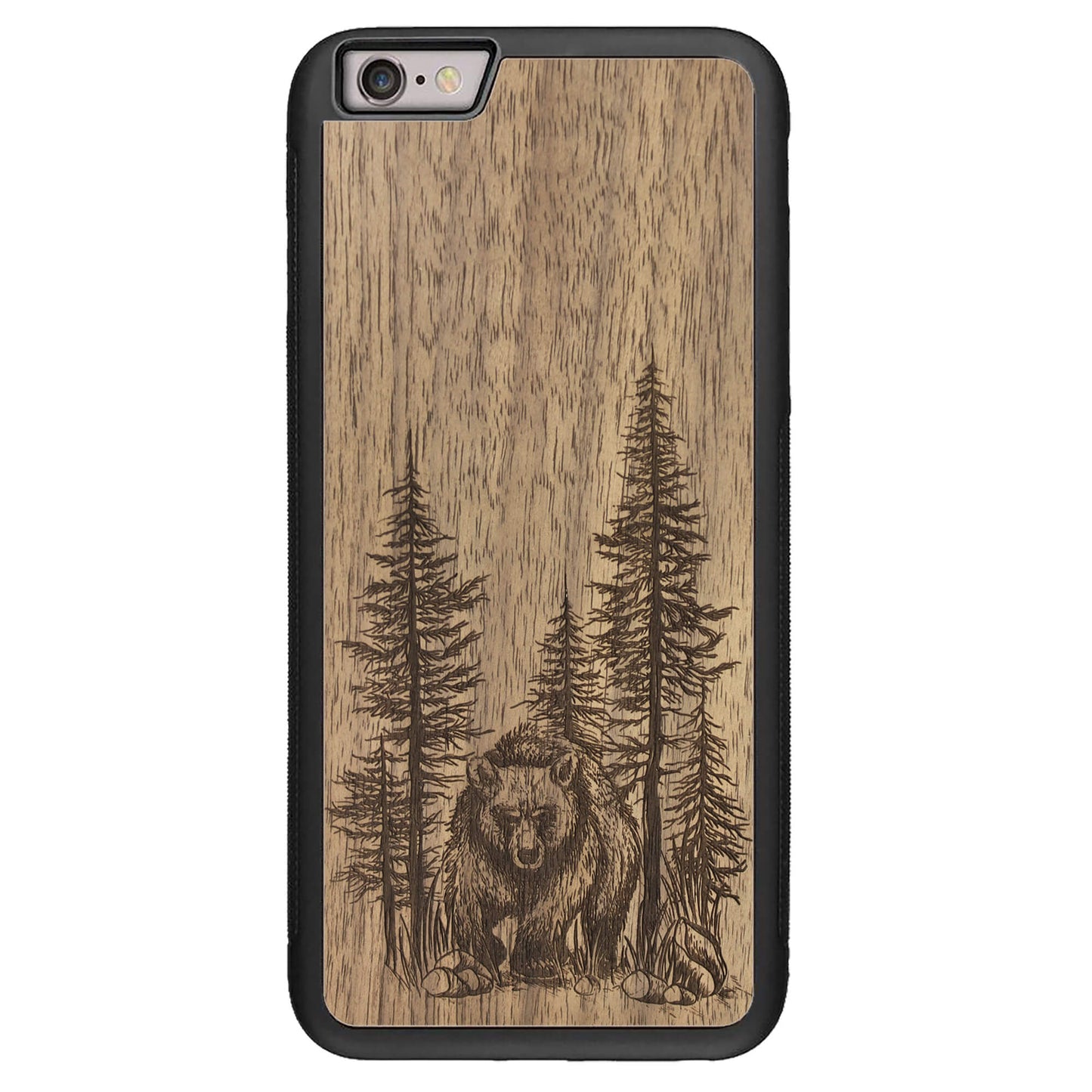 Wooden Case for iPhone 6/6S Plus Bear Forest