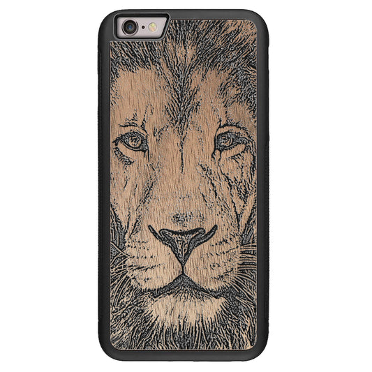 Wooden Case for iPhone 6/6S Plus Lion face